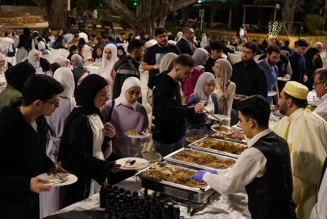 Students gathered for Campus Iftar