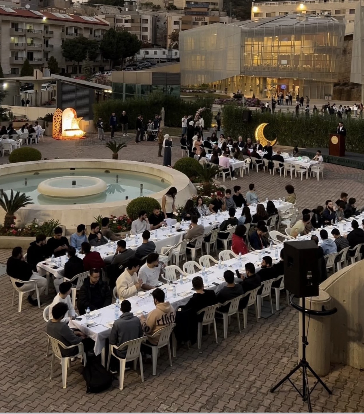 Breaking the fast together at Campus Iftar