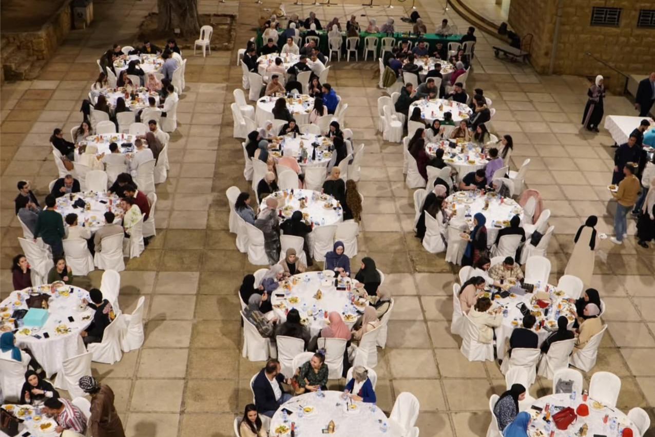Open tables at the Seekers Campus Iftar