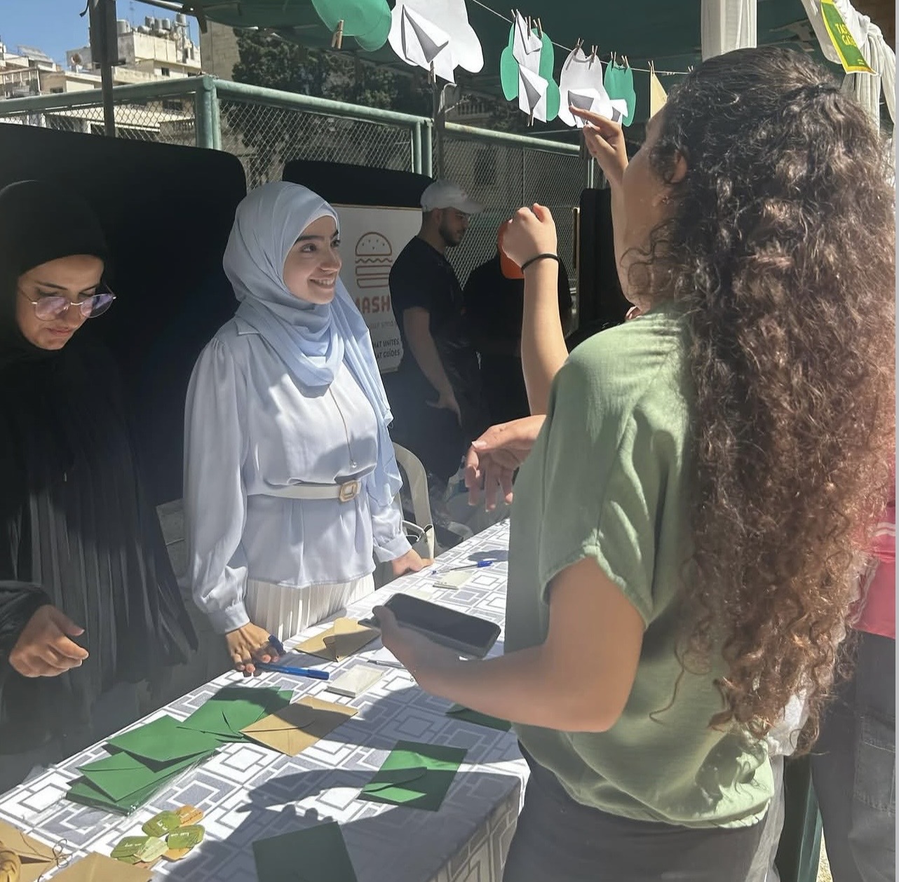 A Prophetic Legacy Event booth on campus