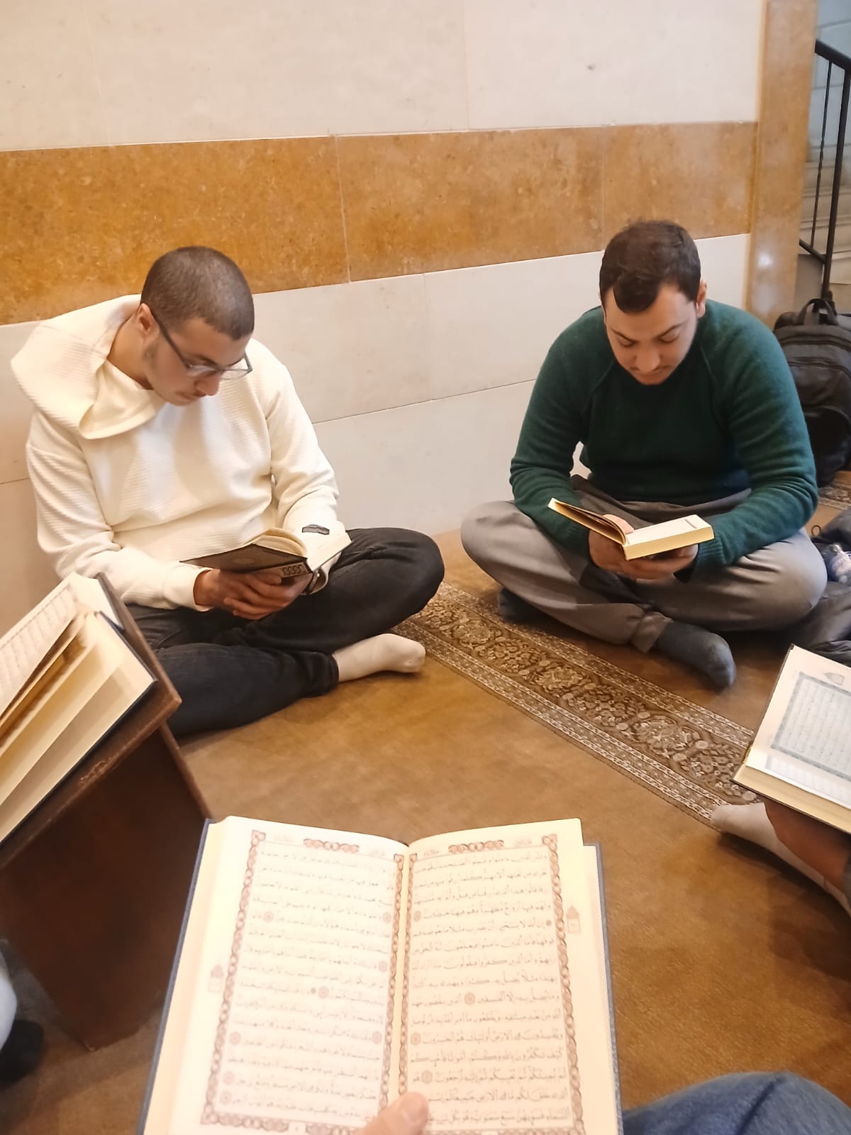 An Islamic study circle in session
